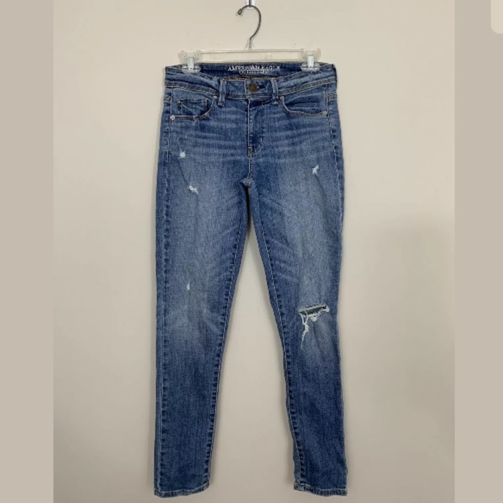 American Eagle AEO Distressed Super Skinny Jeans 4